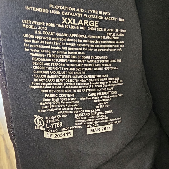Mustang Survival Flotation Coat - Picture 4 of 5